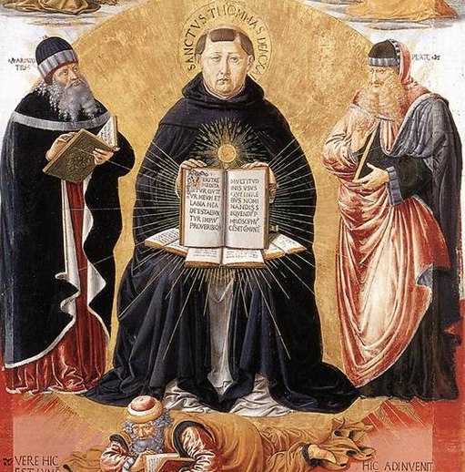 Aquinas Benozzo_Gozzoli_-_Triumph_of_St_Thomas_Aquinas_-_WGA10334